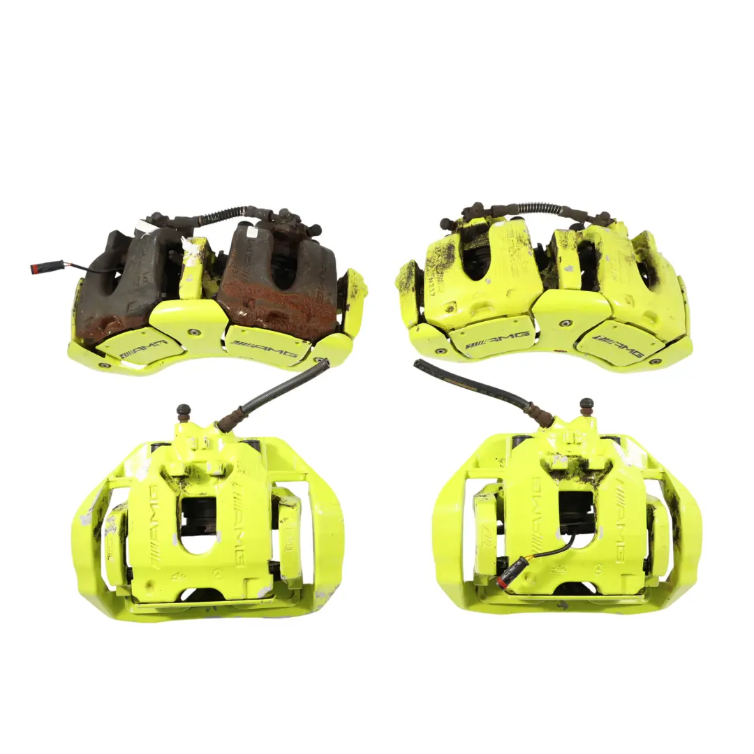 Mercedes C216 W221 AMG Brake Caliper Set Front Rear Left Right N/O/S - SKU A0044202983-1 - Part number A0044202983