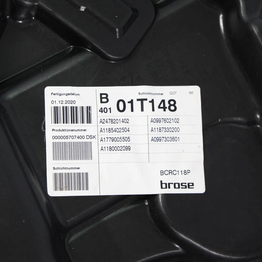 Mercedes CLA C118 Coupé Porta Alzacristalli Posteriore Sinistra - SKU A1187300501-1 - Numero di parte A1187300501