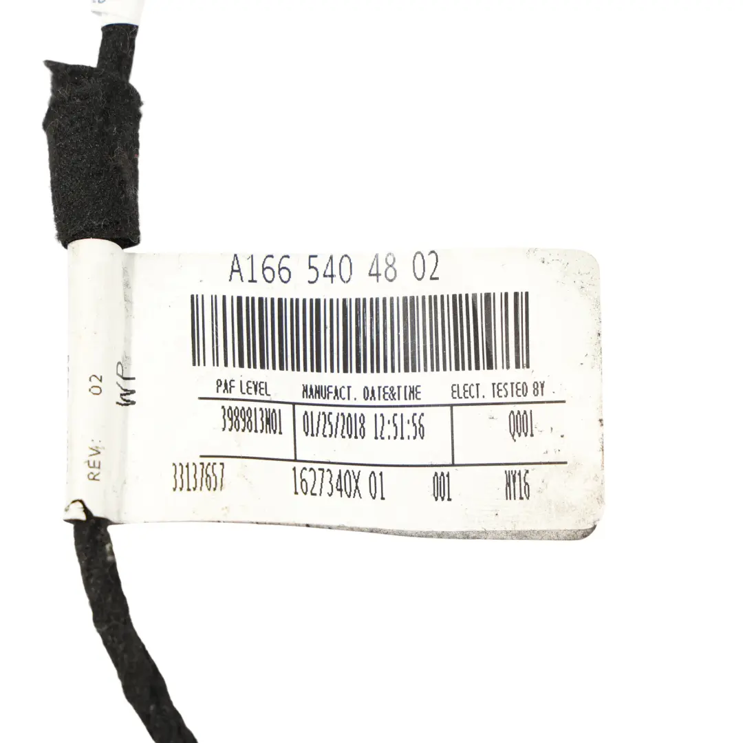 Vordersitz Kopfstütze Verkabelung Kabelbaum für Mercedes W166 mit Teilenummer A1665404802 Mercedes W166 Vordersitz Kopfstütze Verkabelung Kabelbaum - SKU A1665404802 - Teilenummer A1665404802