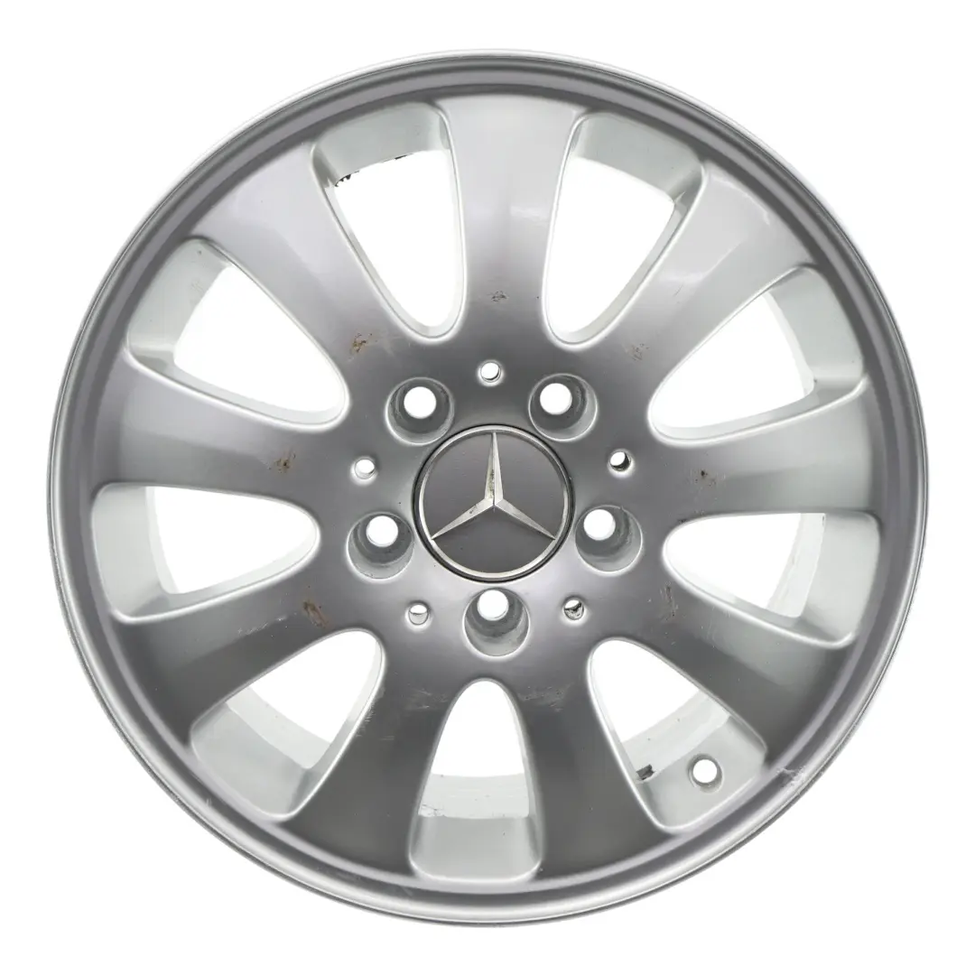 Mercedes W169 jante alliage argentée 15" ET:44 6J - SKU A1694010002-1 - Numéro de pièce A1694010002