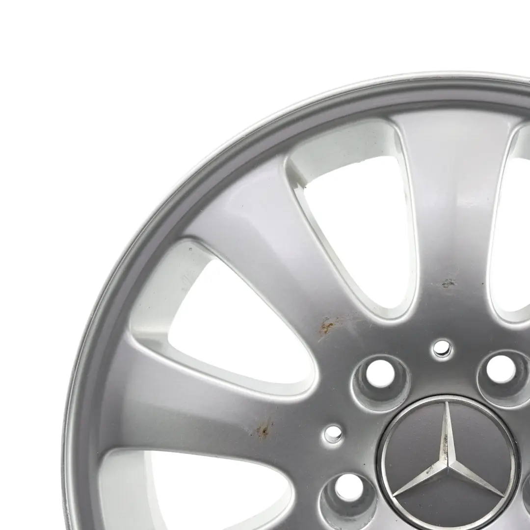 Mercedes W169 jante alliage argentée 15" ET:44 6J - SKU A1694010002-1 - Numéro de pièce A1694010002