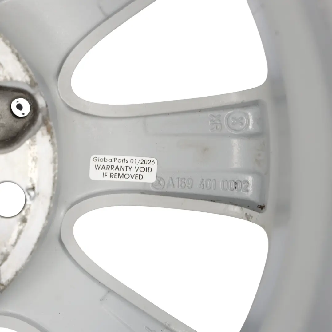 Alloy Wheel Rim 15" ET:44 6J to Mercedes W169 Silver with Part number A1694010002 Mercedes W169 Silver Alloy Wheel Rim 15" ET:44 6J - SKU A1694010002-3 - Part number A1694010002