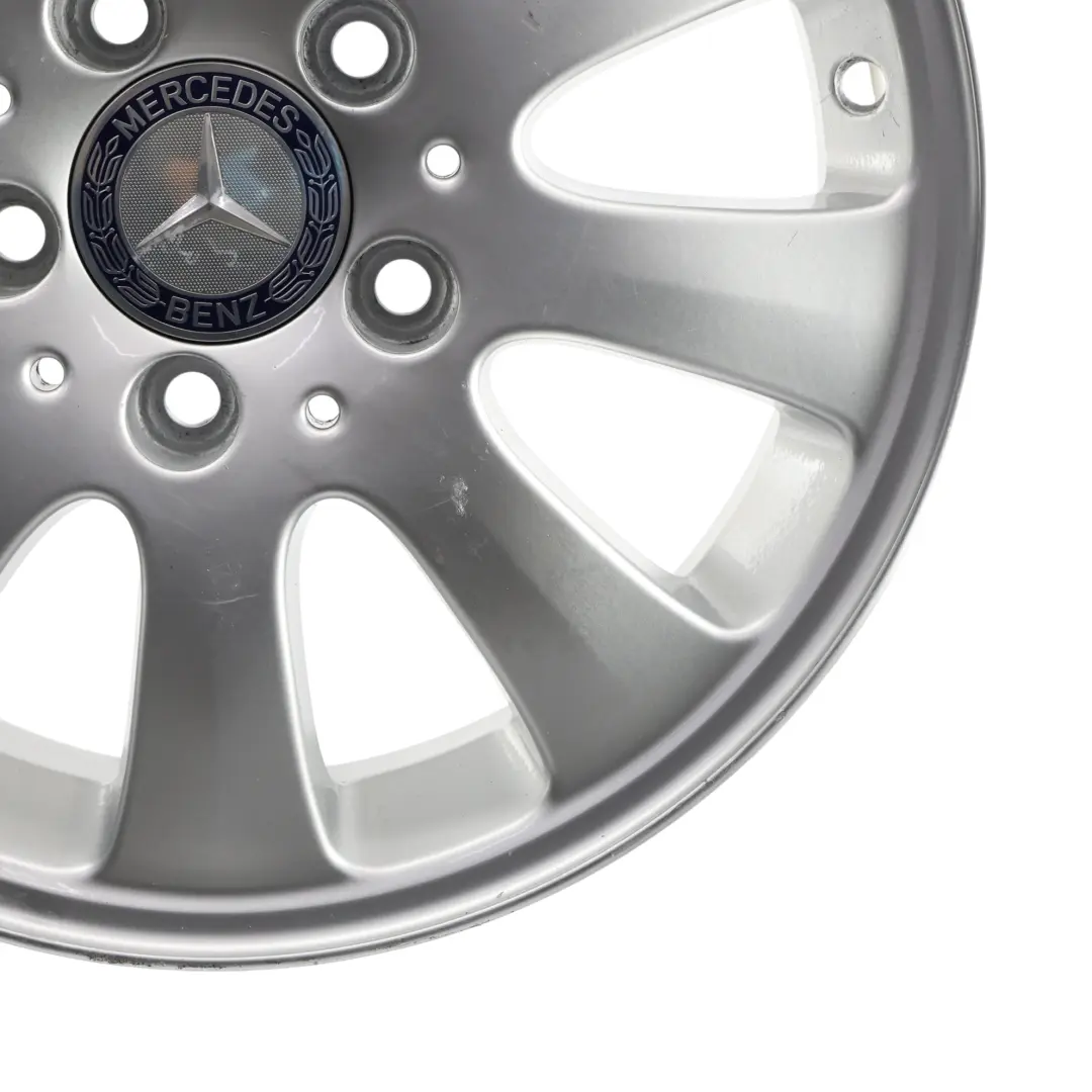Alloy Wheel Rim 15" ET:44 6J to Mercedes W169 Silver with Part number A1694010002 Mercedes W169 Silver Alloy Wheel Rim 15" ET:44 6J - SKU A1694010002-3 - Part number A1694010002