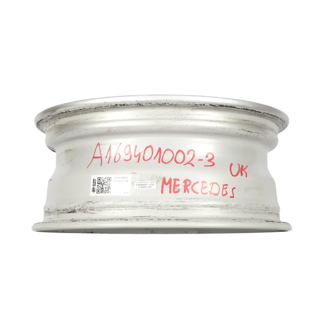 Mercedes W169 Silver Alloy Wheel Rim 15" ET:44 6J - SKU A1694010002-3 - Part number A1694010002
