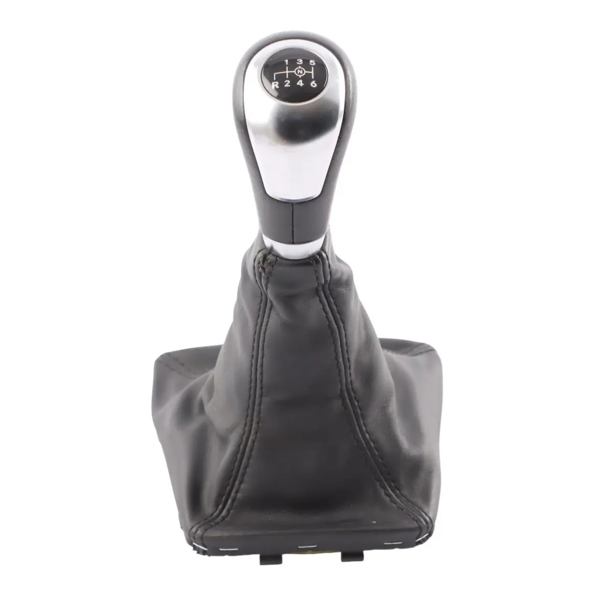 Mercedes C117 X156 W176 Gearshift Lever Knob Manual Black Leather A1763641110