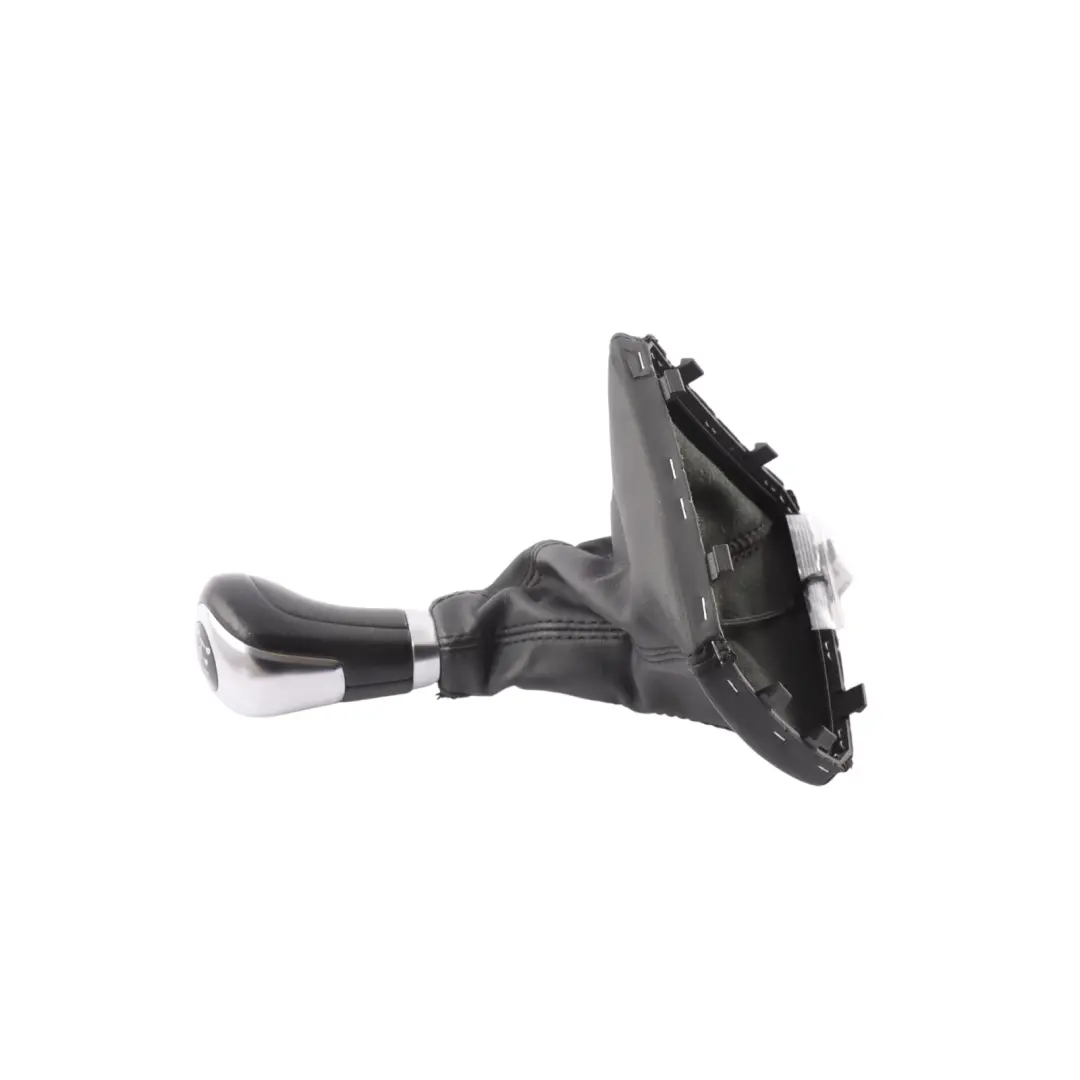 Mercedes C117 X156 W176 Gearshift Lever Knob Manual Black Leather - SKU A1763641110 - Part number A1763641110