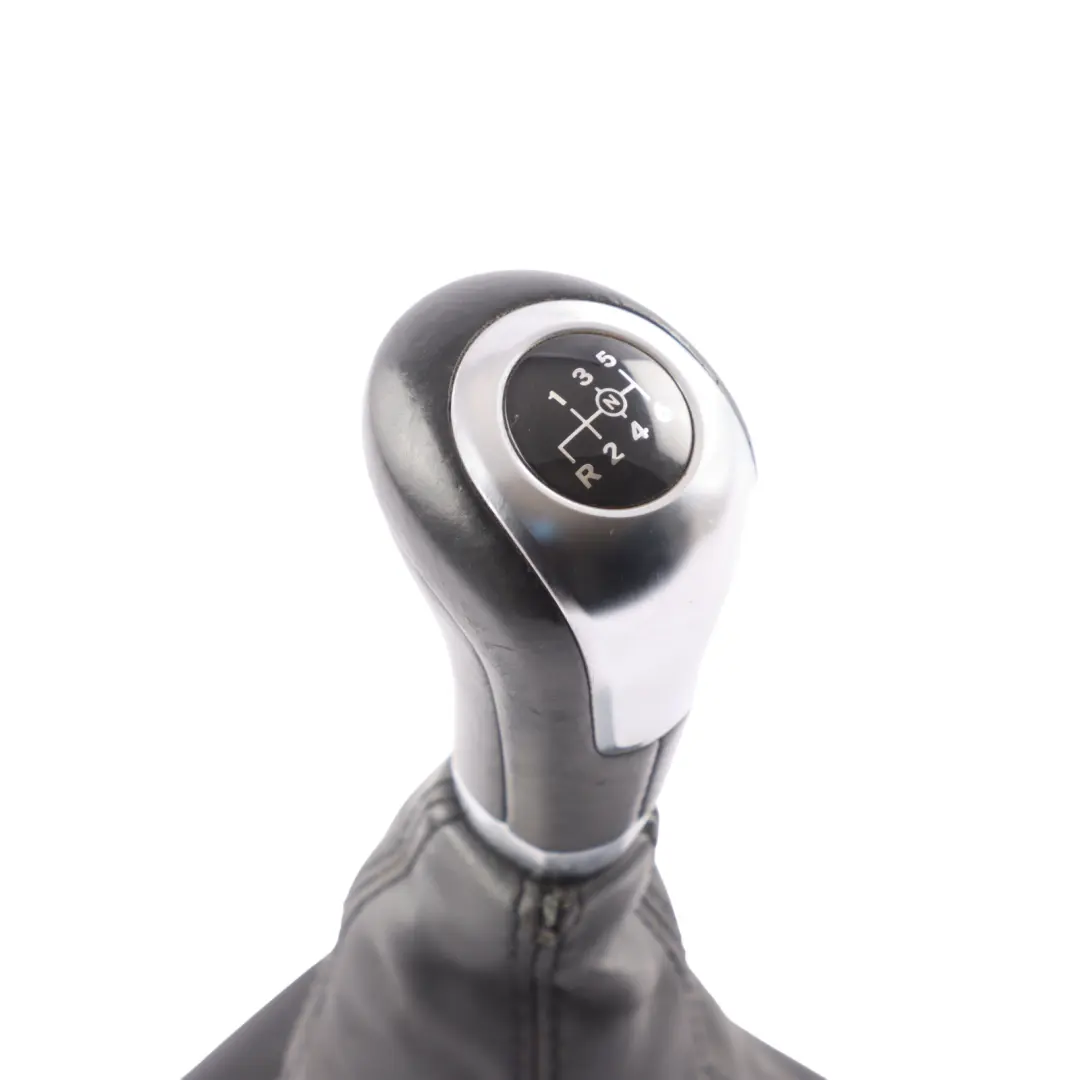 Mercedes C117 X156 W176 Gearshift Lever Knob Manual Black Leather - SKU A1763641110 - Part number A1763641110