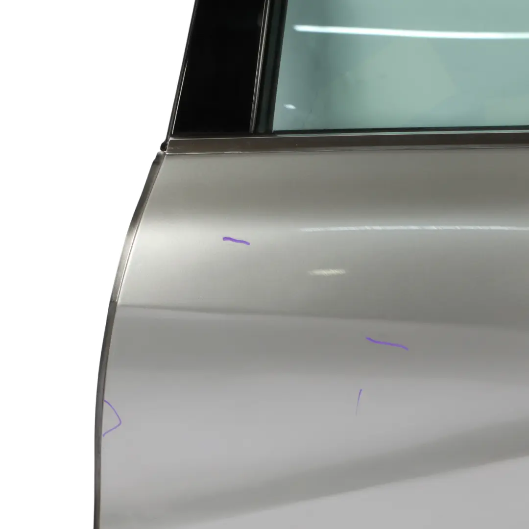 Door Rear Left N/S A-Class Polar Silver Metallic - 761 to Mercedes W176 with Part number A1767300105 Mercedes W176 Door Rear Left N/S A-Class Polar Silver Metallic - 761 - SKU A1767300105-PLS - Part number A1767300105