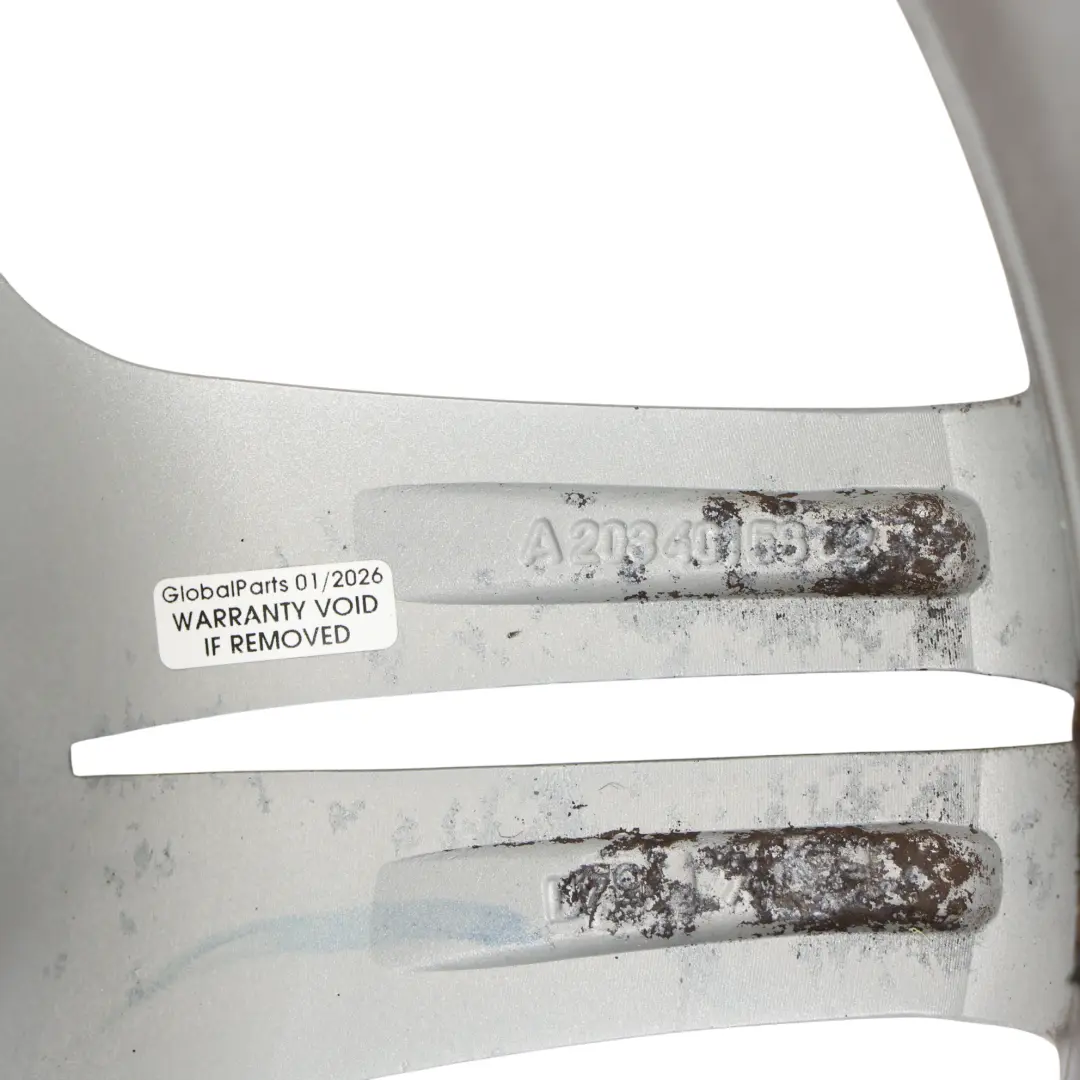 Mercedes W203 Silver 5-Double Spoke 18" ET:30 8,5J - SKU A2034015602-1 - Part number A2034015602