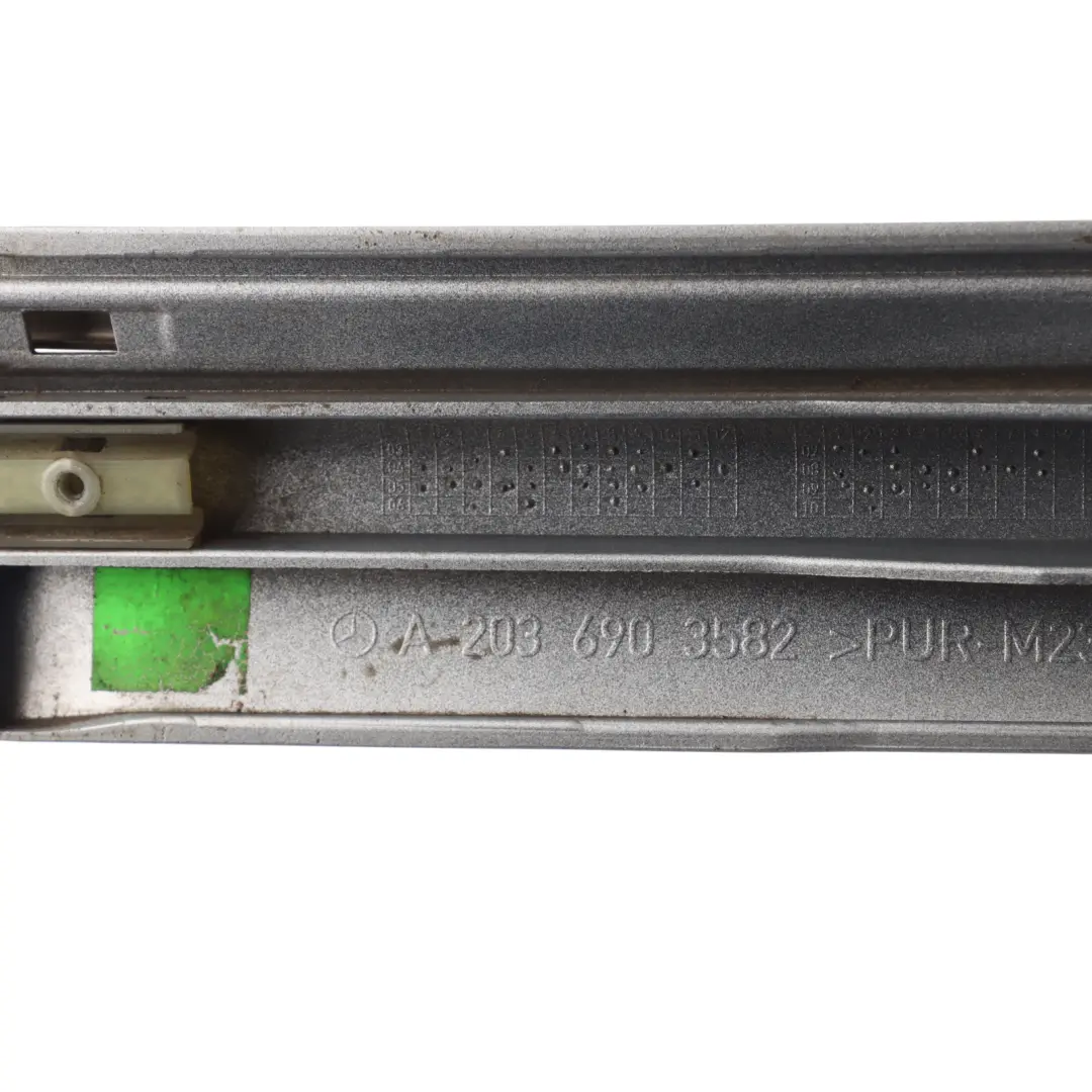Door Moulding Strip Front Left N/S Trim Cover Iridium Silver 775 to Mercedes CL203 with Part number A2036903582 Mercedes CL203 Door Moulding Strip Front Left N/S Trim Cover Iridium Silver 775 - SKU A2036903582-IRS - Part number A2036903582
