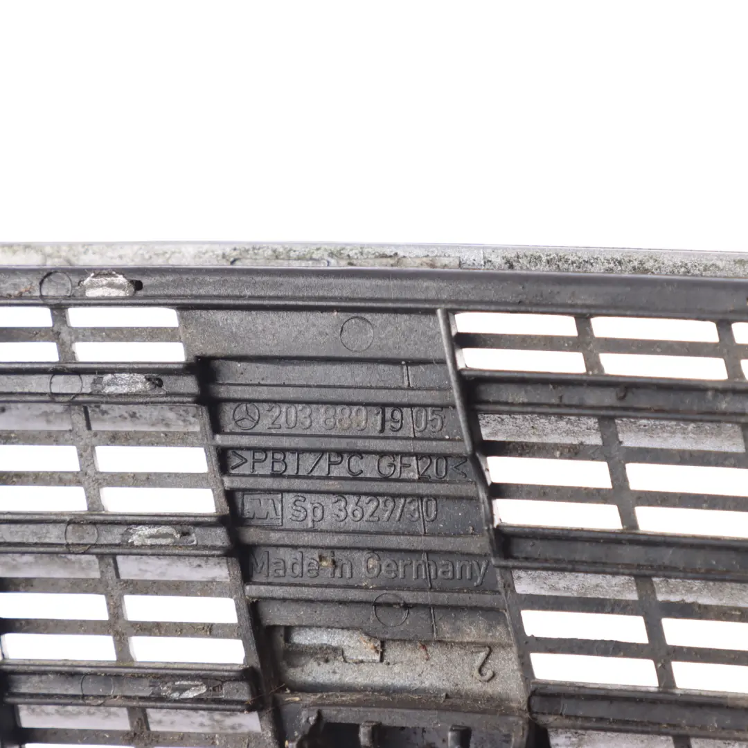 Mercedes W203 Vorderseite hauben abdeckung Grill Iridium Silber 775 - SKU A2038801905-IRS - Teilenummer A2038801905