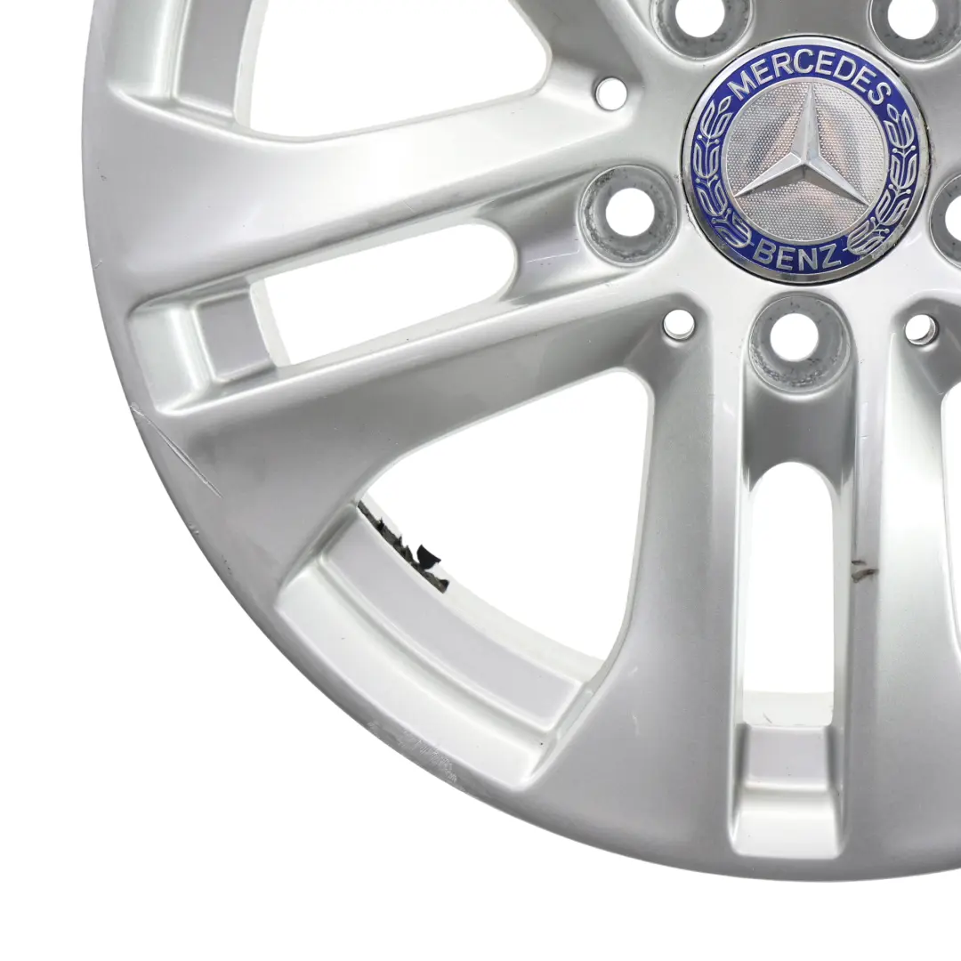 Alloy Wheel Rim 16" ET:43 7J 5 Double Spoke to Mercedes W204 with Part number A2044017202 Mercedes W204 Alloy Wheel Rim 16" ET:43 7J 5 Double Spoke - SKU A2044017202-4 - Part number A2044017202