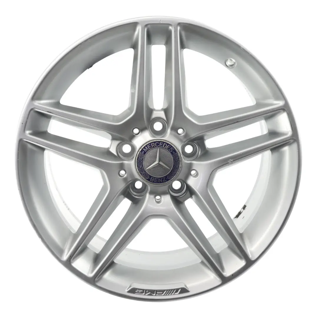 Mercedes W204 AMG Rear Alloy Wheel Rim 17" 8.5J ET:58 5 Double Spoke - SKU A2044019702-3 - Part number A2044019702