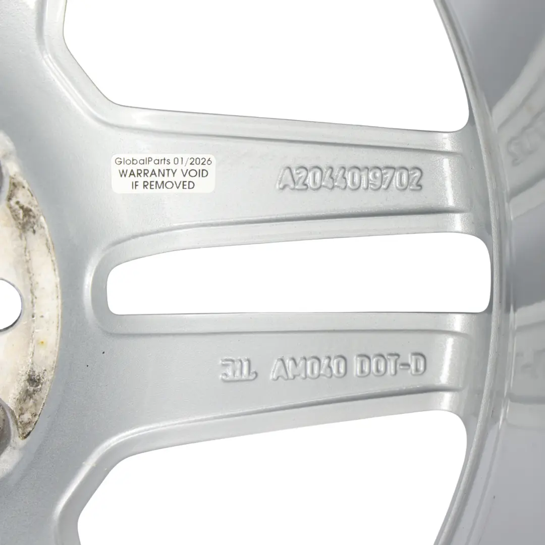 Alloy Wheel Rim 17" 8.5J ET:58 5 Double Spoke to Mercedes W204 AMG Rear with Part number A2044019702 Mercedes W204 AMG Rear Alloy Wheel Rim 17" 8.5J ET:58 5 Double Spoke - SKU A2044019702-3 - Part number A2044019702