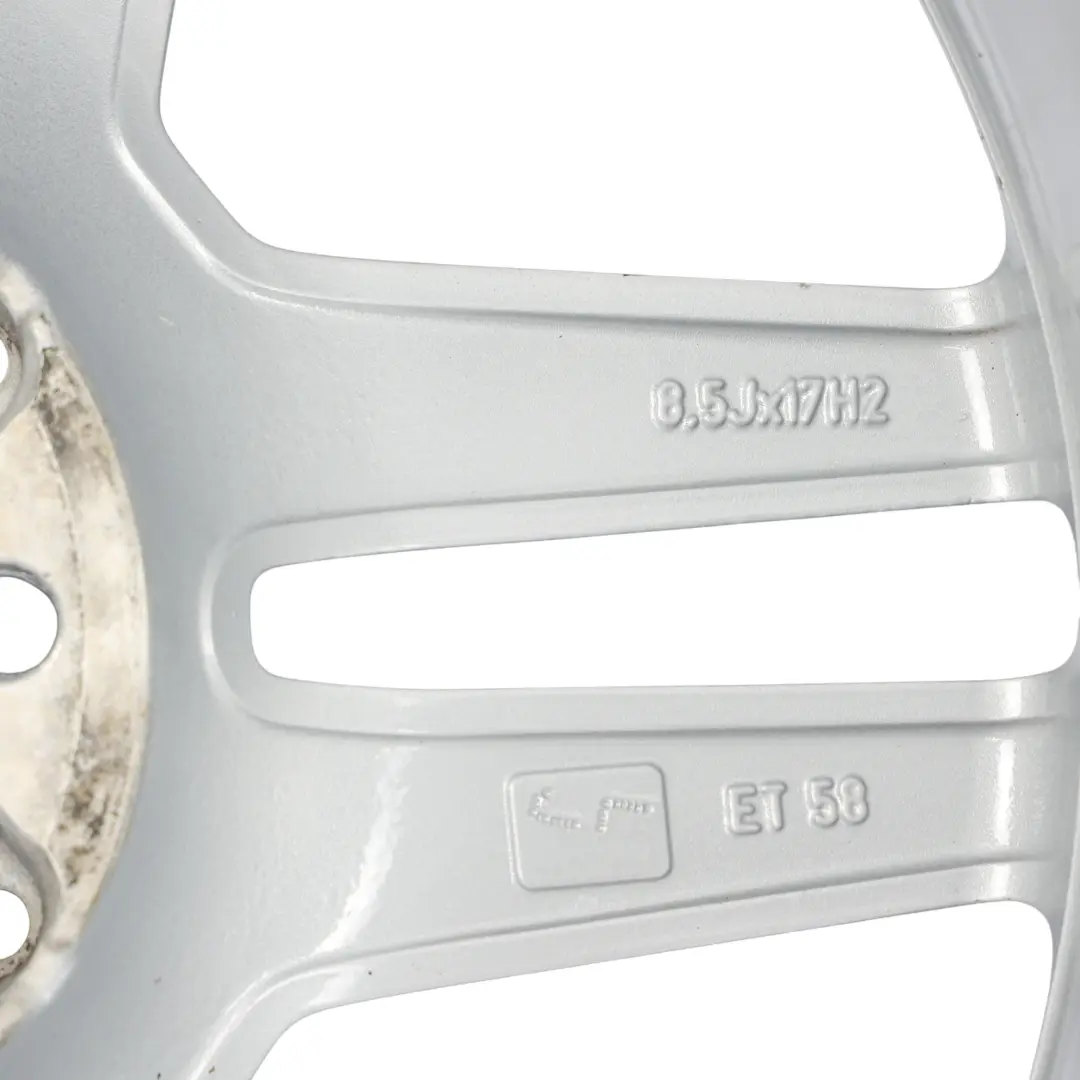 Mercedes W204 AMG Rear Alloy Wheel Rim 17" 8.5J ET:58 5 Double Spoke - SKU A2044019702-3 - Part number A2044019702
