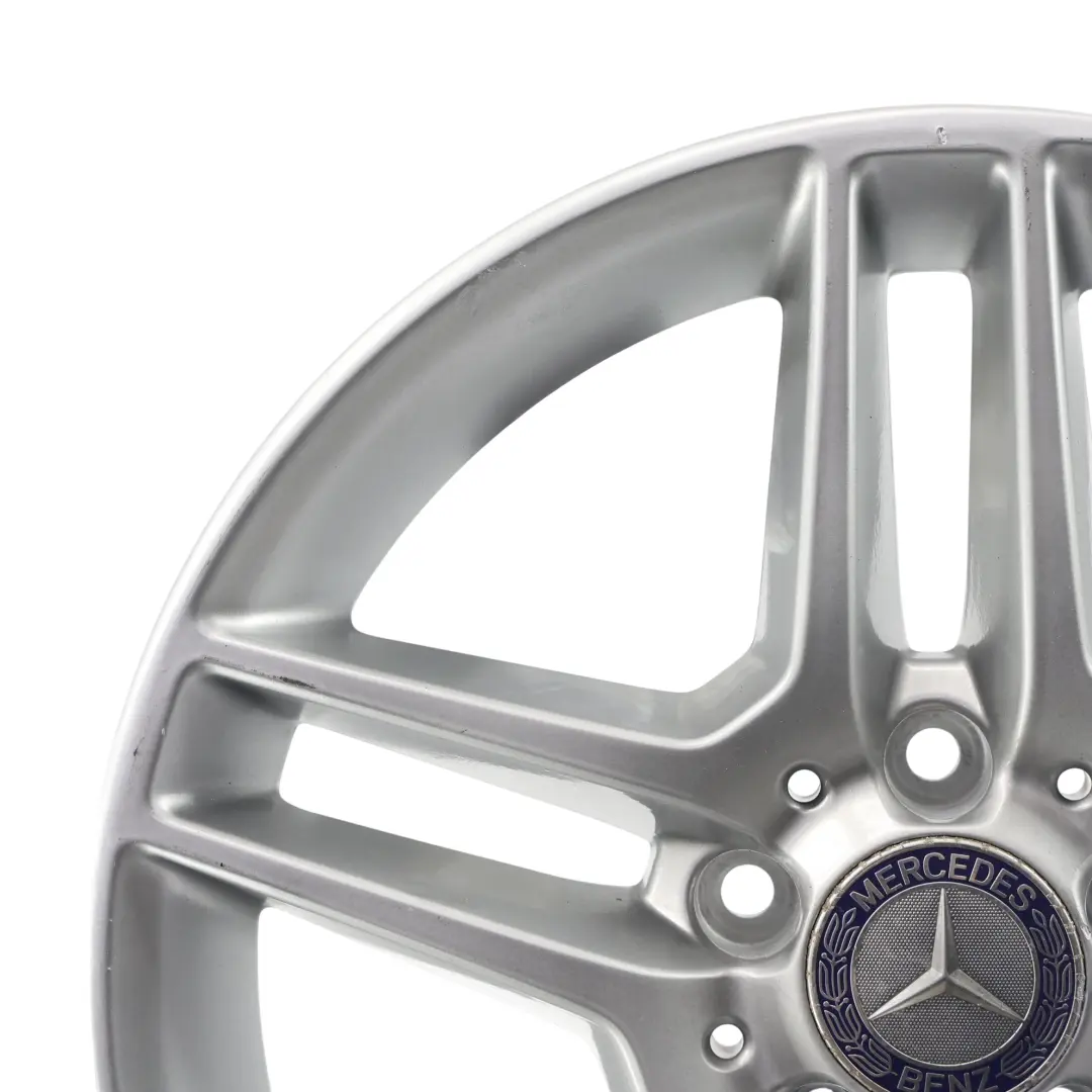 Mercedes W204 AMG Rear Alloy Wheel Rim 17" 8.5J ET:58 5 Double Spoke - SKU A2044019702-3 - Part number A2044019702