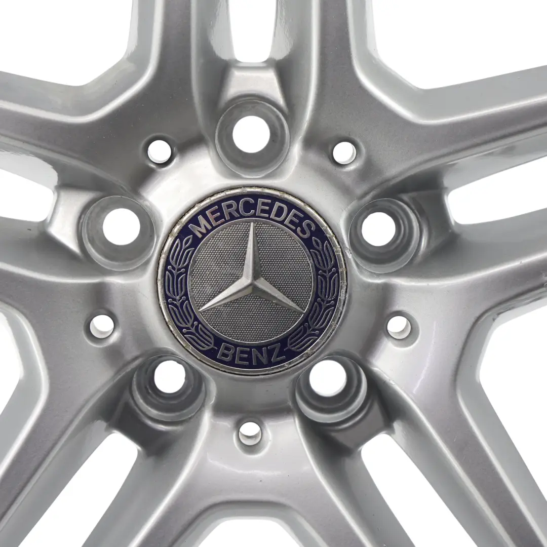 Mercedes W204 AMG Rear Alloy Wheel Rim 17" 8.5J ET:58 5 Double Spoke - SKU A2044019702-3 - Part number A2044019702
