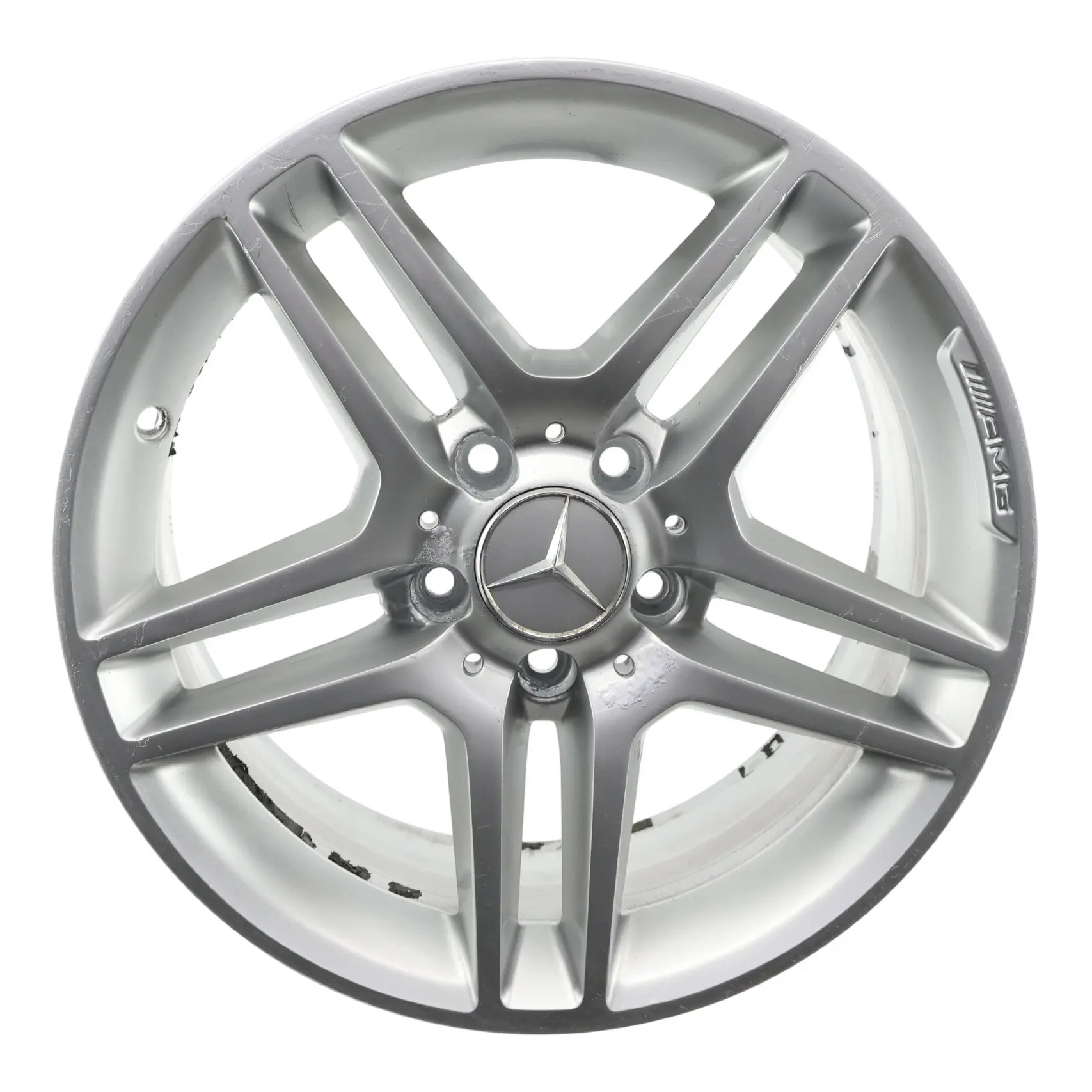 Mercedes W204 AMG Rear Alloy Wheel Rim 17" 8.5J ET:58 5 Double Spoke A2044019702