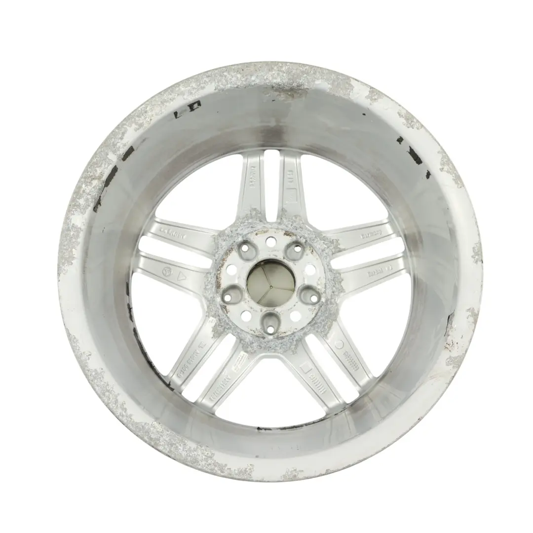 Mercedes W204 AMG Rear Alloy Wheel Rim 17" 8.5J ET:58 5 Double Spoke - SKU A2044019702-4 - Part number A2044019702