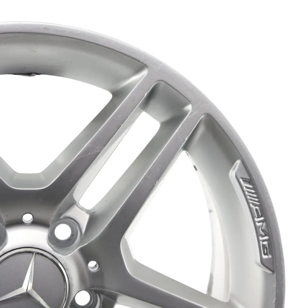 Mercedes W204 AMG Rear Alloy Wheel Rim 17" 8.5J ET:58 5 Double Spoke - SKU A2044019702-4 - Part number A2044019702