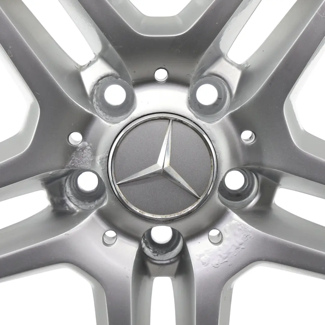 Mercedes W204 AMG Rear Alloy Wheel Rim 17" 8.5J ET:58 5 Double Spoke - SKU A2044019702-4 - Part number A2044019702
