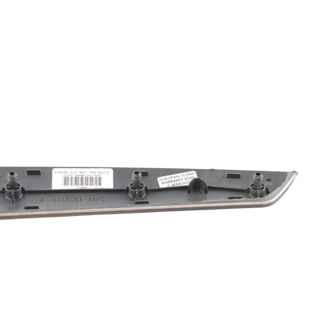 Mercedes W204 Door Strip Trim Cover Moulding Front Left N/S Wood - SKU A2047202722 - Part number A2047202722