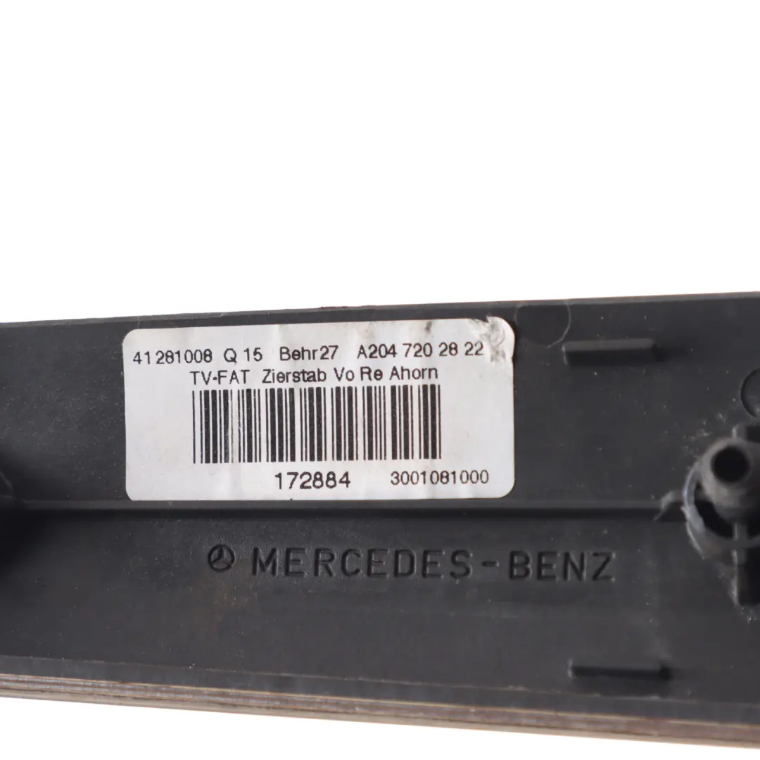 Mercedes W204 Door Strip Trim Cover Moulding Front Right O/S Wood - SKU A2047202822 - Part number A2047202822