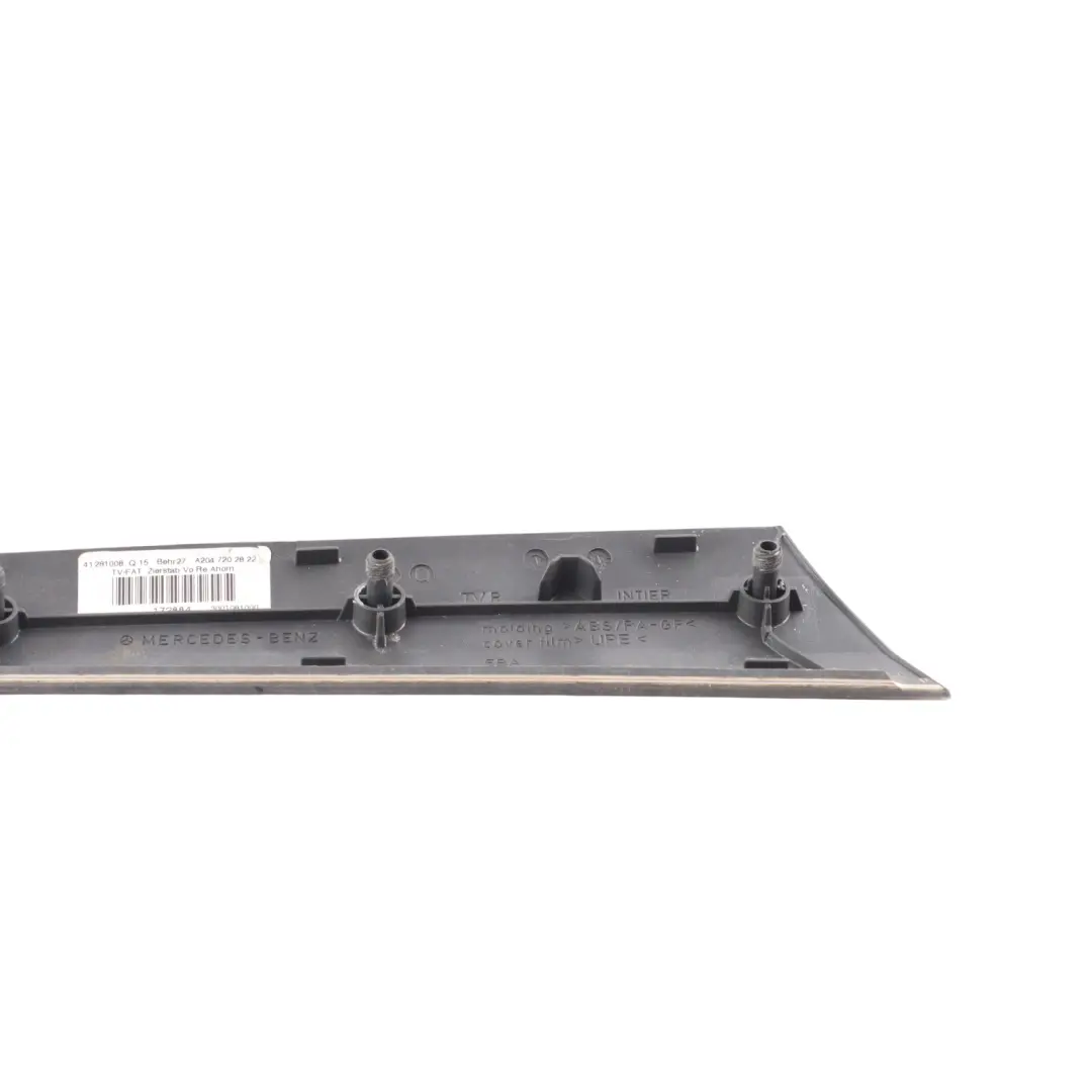 Mercedes W204 Door Strip Trim Cover Moulding Front Right O/S Wood - SKU A2047202822 - Part number A2047202822