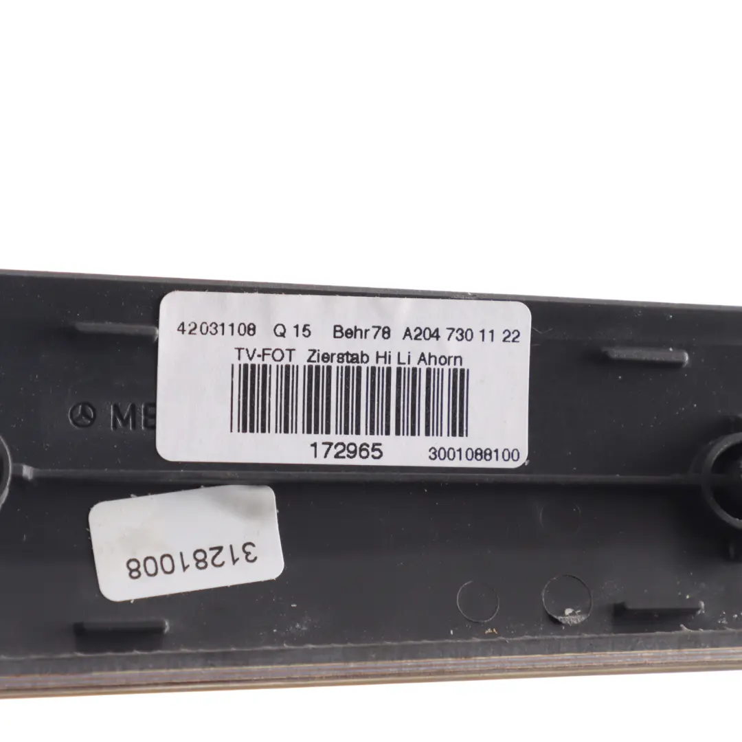 Mercedes W204 Modanatura Porta Posteriore Sinistra Legno - SKU A2047301122 - Numero di parte A2047301122