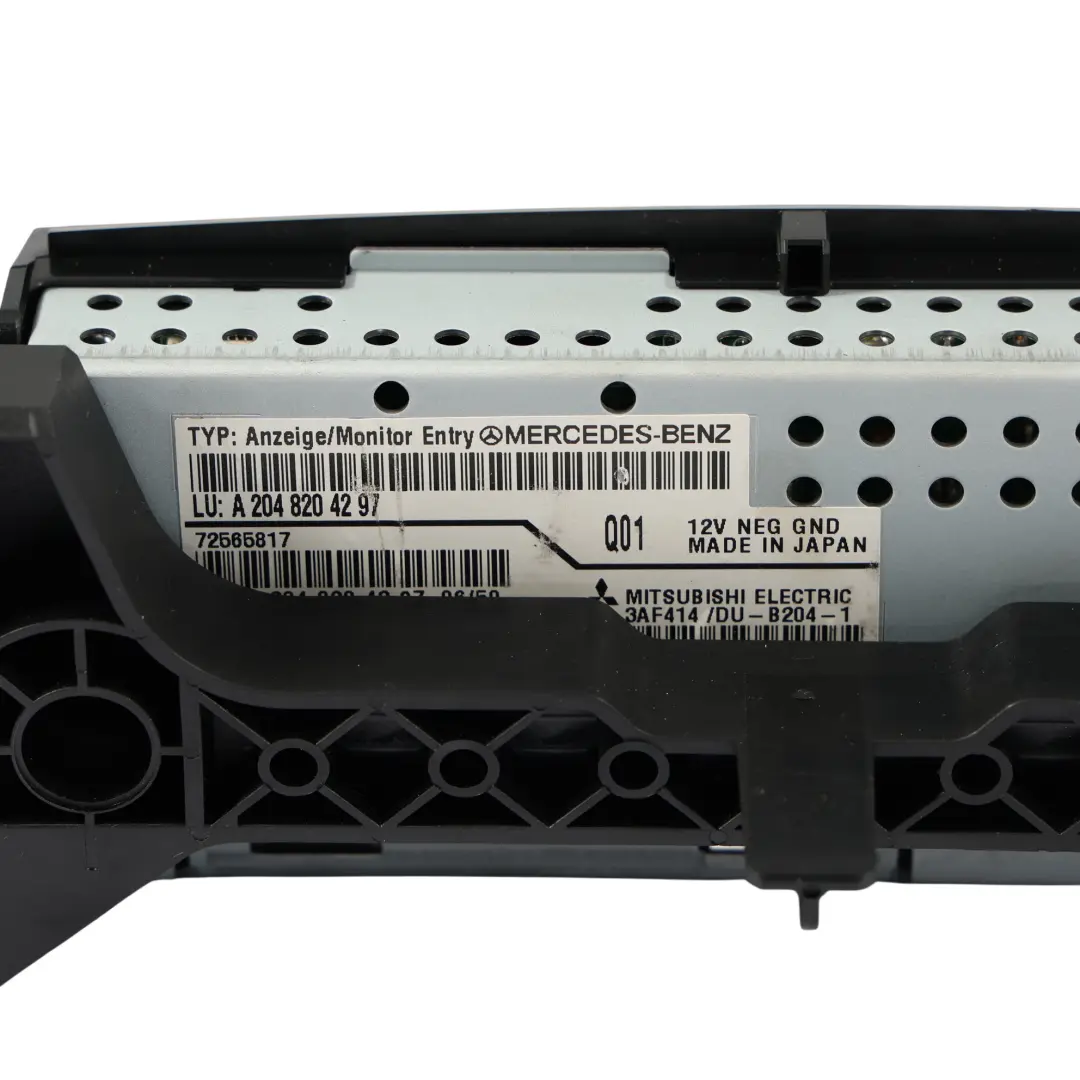 Mercedes W204 Multimedia Display Screen Head Unit Monitor LCD - SKU A2048204297-1 - Part number A2048204297