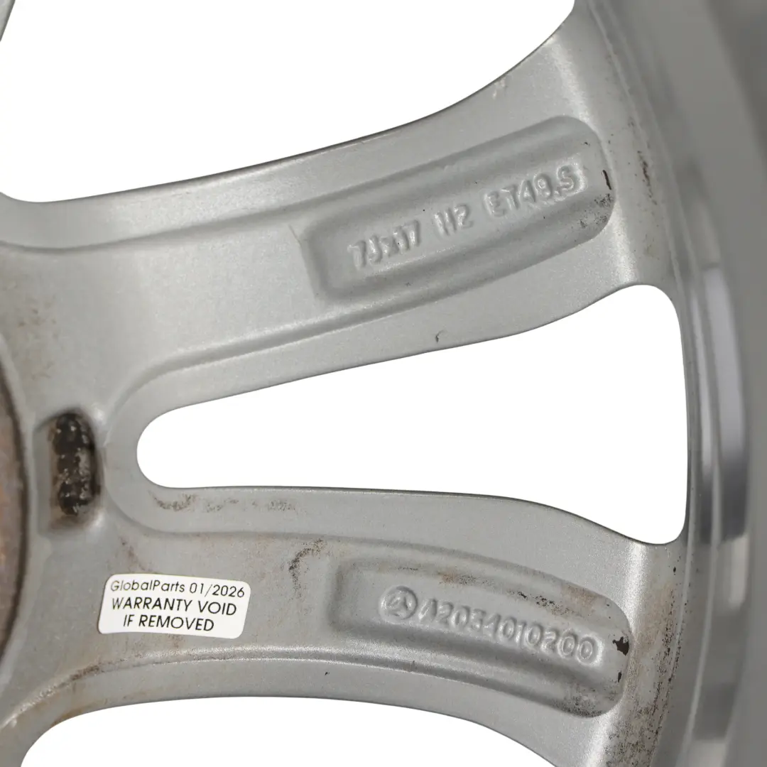 Felga Aluminiowa 17" 7J ET:48,5 do Mercedes W205 o numerze A2054010200 Mercedes W205 Felga Aluminiowa 17" 7J ET:48,5 - SKU A2054010200-2 - Numer Części A2054010200