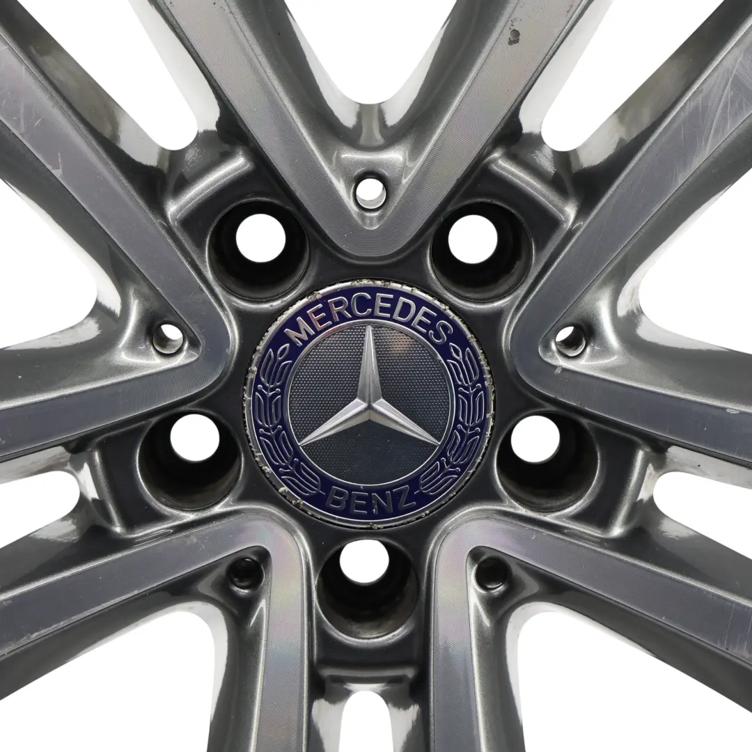 Rim Mercedes W205 Alloy 5-Double-Spoke 17" 7J ET:48,5 to Wheel with Part number A2054010200 Wheel Rim Mercedes W205 Alloy 5-Double-Spoke 17" 7J ET:48,5 - SKU A2054010200-2 - Part number A2054010200