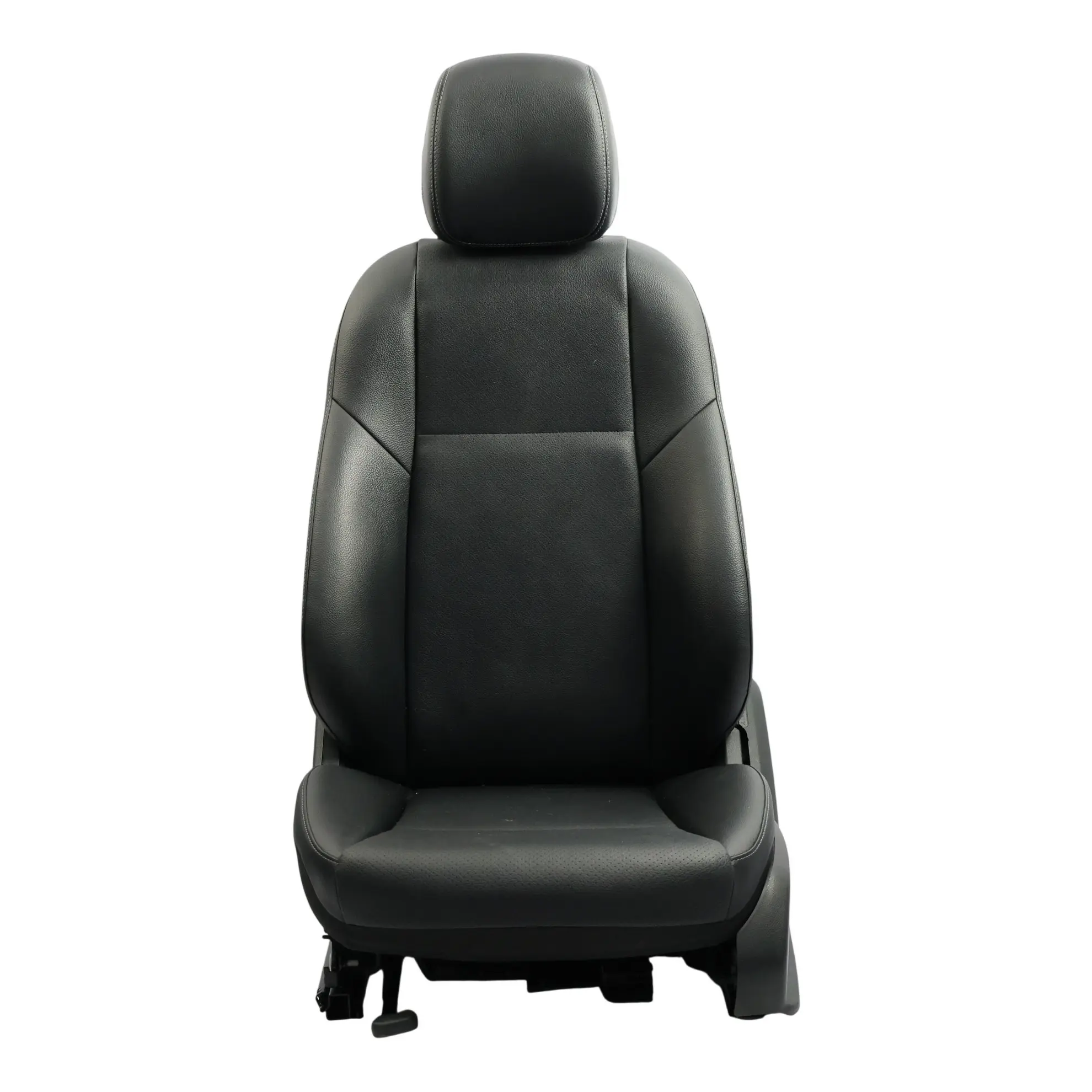 Mercedes W205 Asiento Delantero Calefactable Eléctrico Cuero Negro Izquierdo