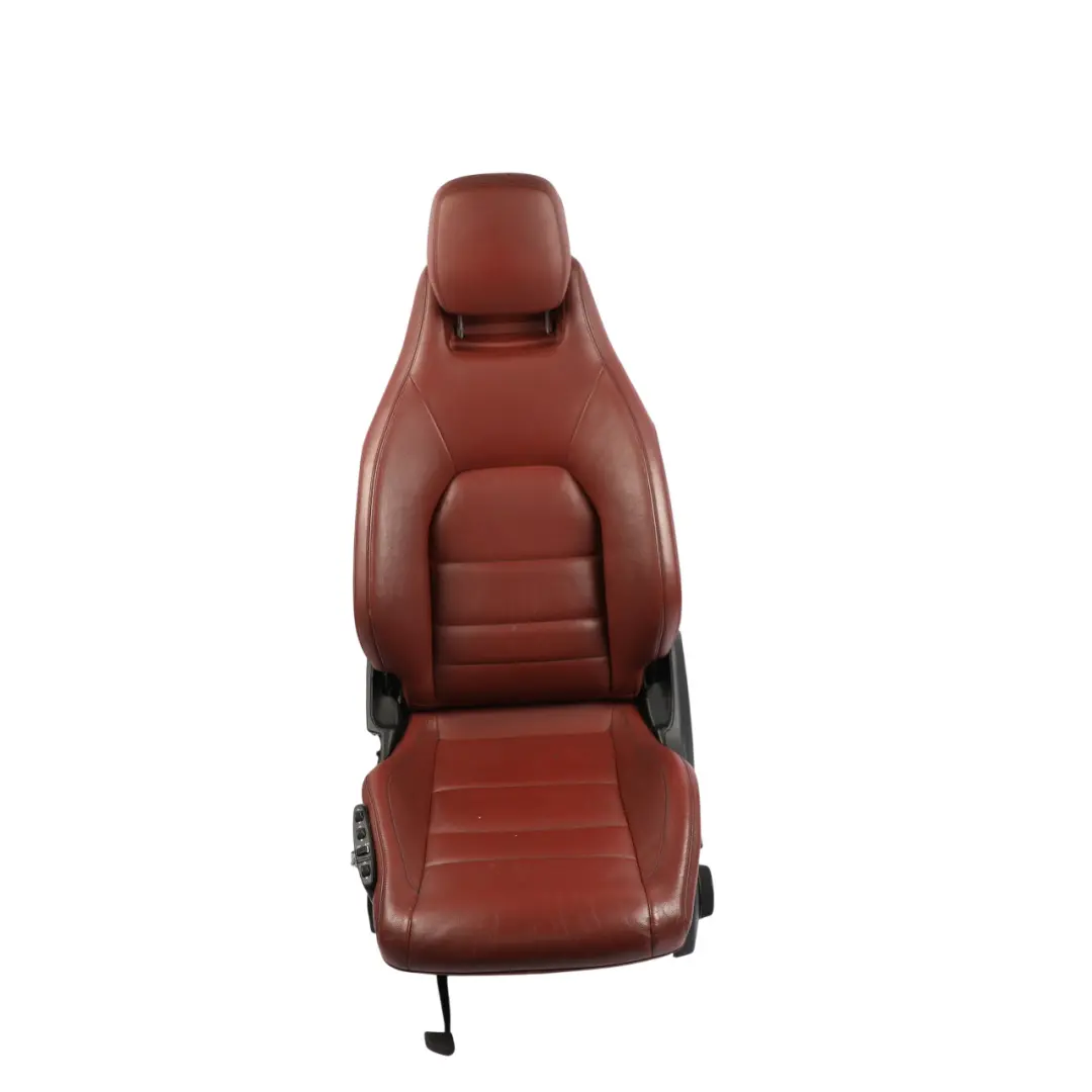 Mercedes C204 C207 Front Seat Leather Heated Electric Red Rendezvous Left N/S - SKU A2079101747-24 - Part number A2079101747