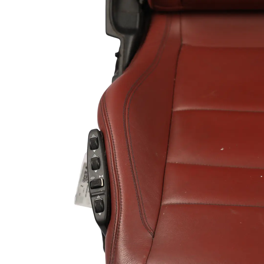 Mercedes C204 C207 Front Seat Leather Heated Electric Red Rendezvous Left N/S - SKU A2079101747-24 - Part number A2079101747