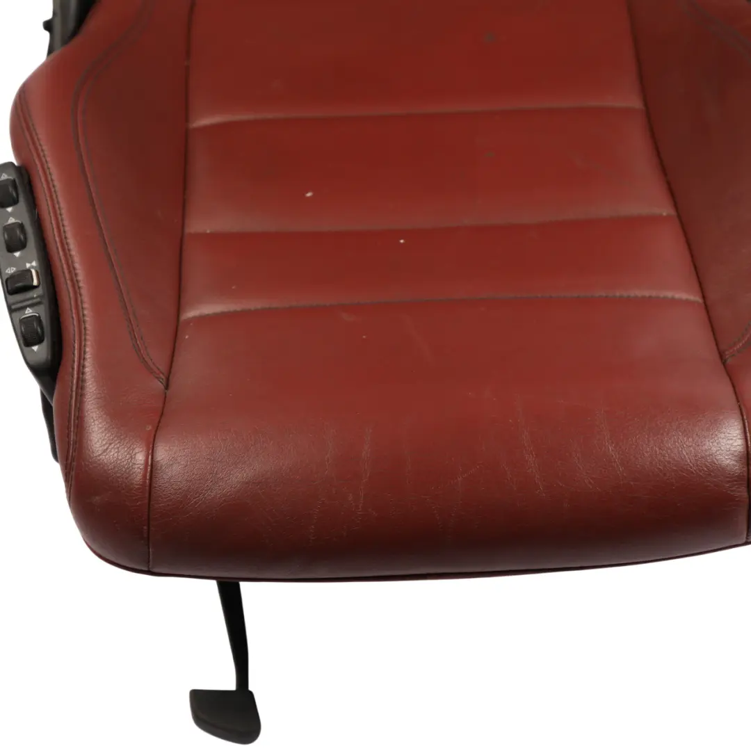 Mercedes C204 C207 Front Seat Leather Heated Electric Red Rendezvous Left N/S - SKU A2079101747-24 - Part number A2079101747