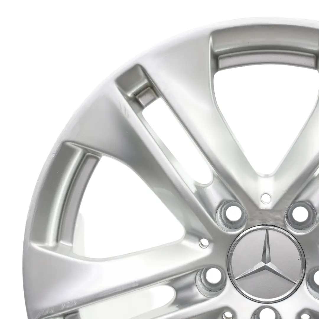 Mercedes W212 Silber Leicht Metal Felge 5-Doppelspeiche 17" ET:48 8J - SKU A2124010902-1 - Teilenummer A2124010902