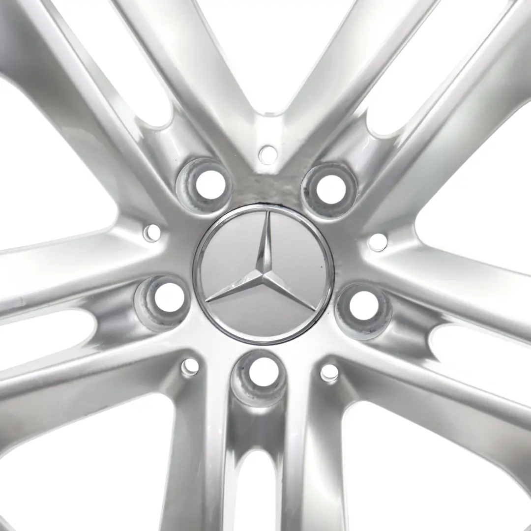 Mercedes W212 Alloy Wheel Rim 5-Double Spoke Silver 17" ET:48 8J - SKU A2124010902-1 - Part number A2124010902