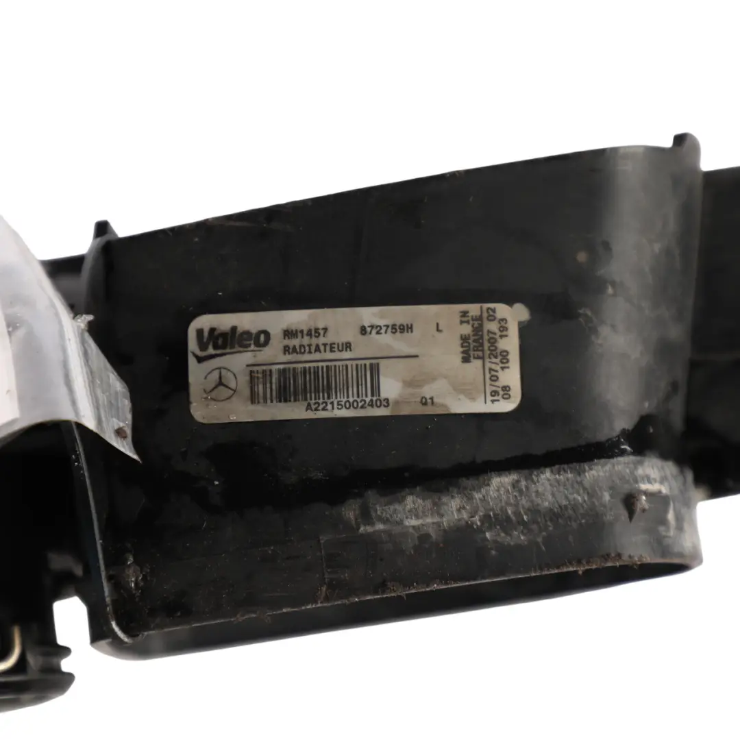 Mercedes W221 Engine Cooling Radiator Coolant Water Unit A2215002403 - SKU A2215003103-1 - Part number A2215003103