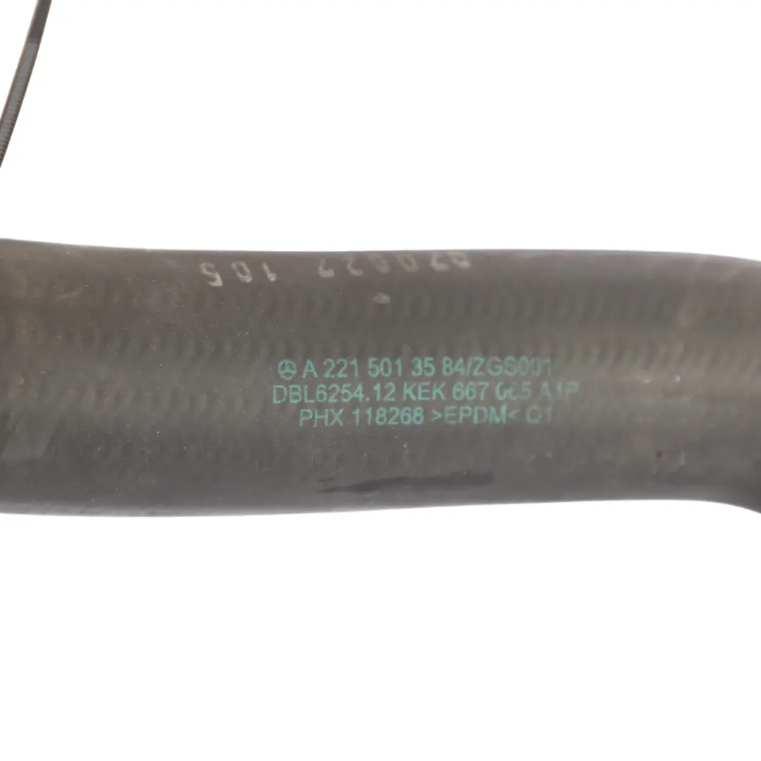 Water Coolant Pipe Hose Line S350 M272 Petrol to Mercedes W221 with Part number A2215013584 Mercedes W221 Water Coolant Pipe Hose Line S350 M272 Petrol - SKU A2215013584 - Part number A2215013584