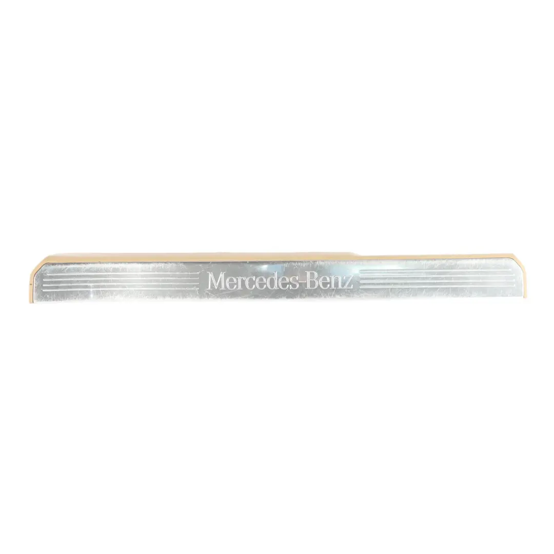 Mercedes W221 Entrance Sill Cover Trim Strip Front Right O/S Silver - SKU A2216800235-3 - Part number A2216800235