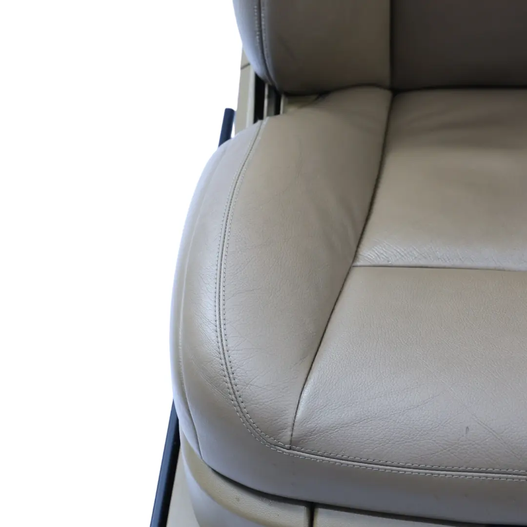 Mercedes W221 Fotele Przednie Grzane Pamięć Skóra Brąz Lewy Prawy Komplet - SKU A2219103447-SET - Numer Części A2219103447