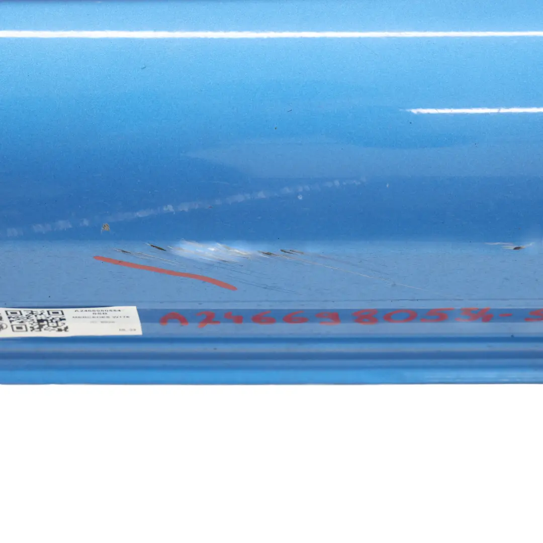 W117 W176 W246 Side Skirt Left N/S Door Sill Cover South Seas Blue 162 to Mercedes with Part number A2466980554 Mercedes W117 W176 W246 Side Skirt Left N/S Door Sill Cover South Seas Blue 162 - SKU A2466980554-SSB - Part number A2466980554