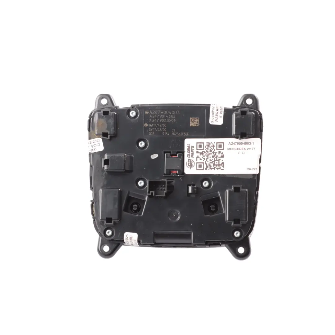 Touch Pad Consola Central Panel Interruptores Touchpad para Mercedes W177 con número de pieza A2479004003 Mercedes W177 Touch Pad Consola Central Panel Interruptores Touchpad - SKU A2479004003-1 - Número de pieza A2479004003