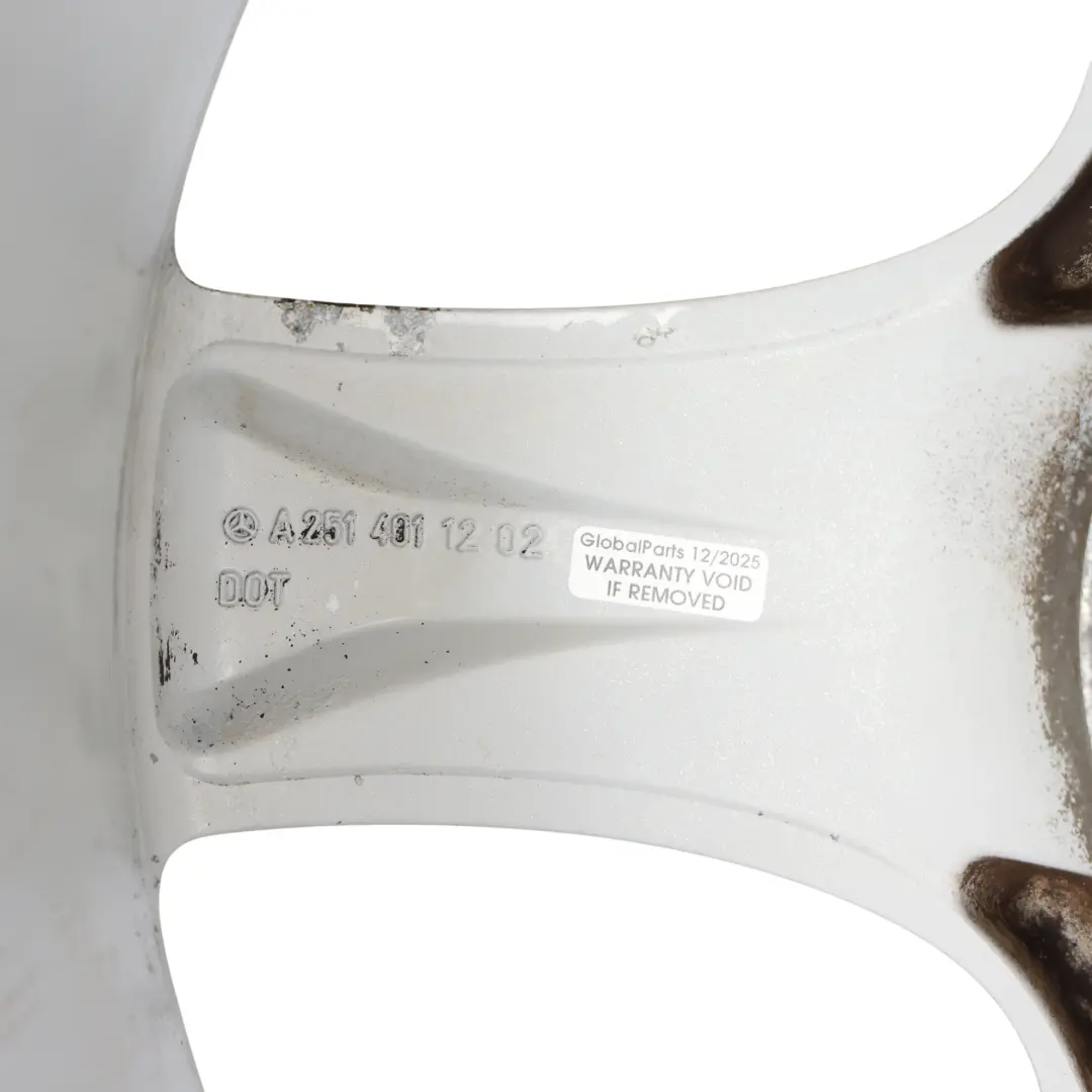 Mercedes W251 Alu Felge Silber Alufelge 19" 8J ET:67 5 Speichen - SKU A2514011202-1 - Teilenummer A2514011202