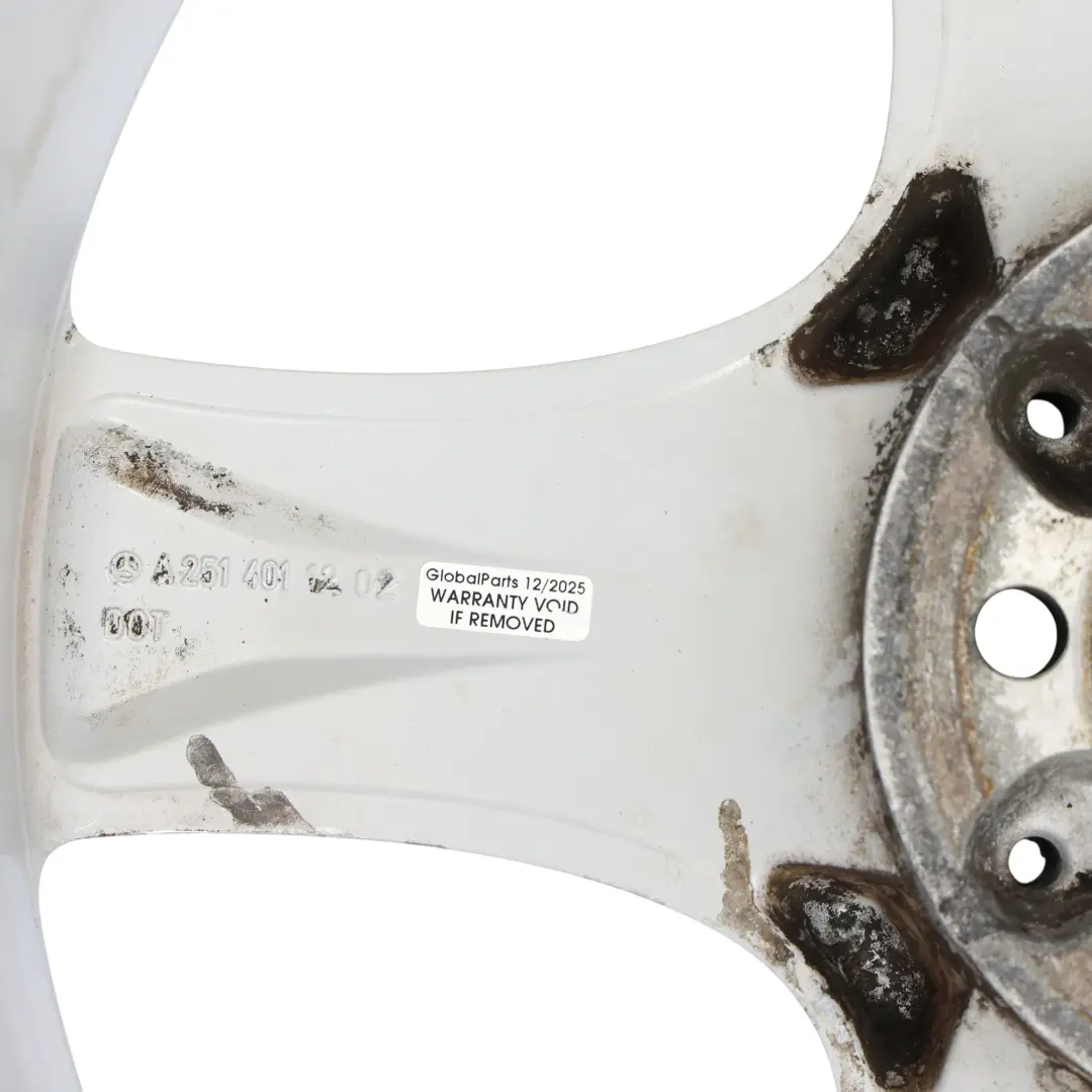 Alloy Rim 19" 8J ET:67 5 Spoke to Mercedes W251 Silver Wheel with Part number A2514011202 Mercedes W251 Silver Wheel Alloy Rim 19" 8J ET:67 5 Spoke - SKU A2514011202-3 - Part number A2514011202