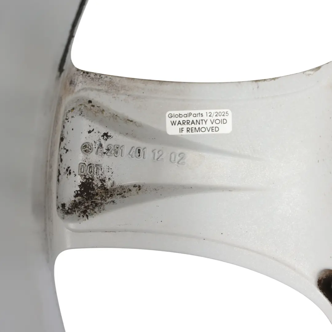 Mercedes W251 Silver Wheel Alloy Rim 19" 8J ET:67 5 Spoke - SKU A2514011202-4 - Part number A2514011202