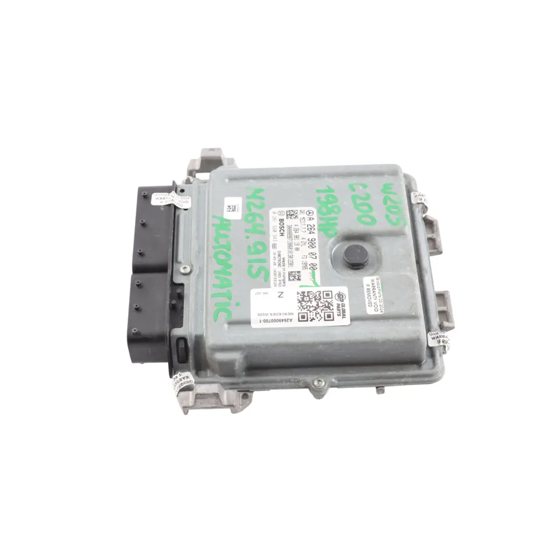 Mercedes W205 C200 264.915 198HP Engine Control ECU Kit Automatic - SKU A2649000700-1 - Part number A2649000700