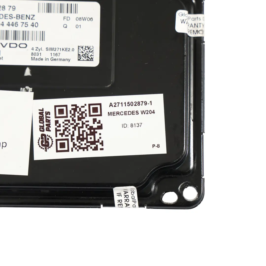 C200 M271.950 184HP Motor ECU Kit Llave De Bloqueo para Mercedes W204 con número de pieza A2711502879 Mercedes W204 C200 M271.950 184HP Motor ECU Kit Llave De Bloqueo - SKU A2711502879-1 - Número de pieza A2711502879