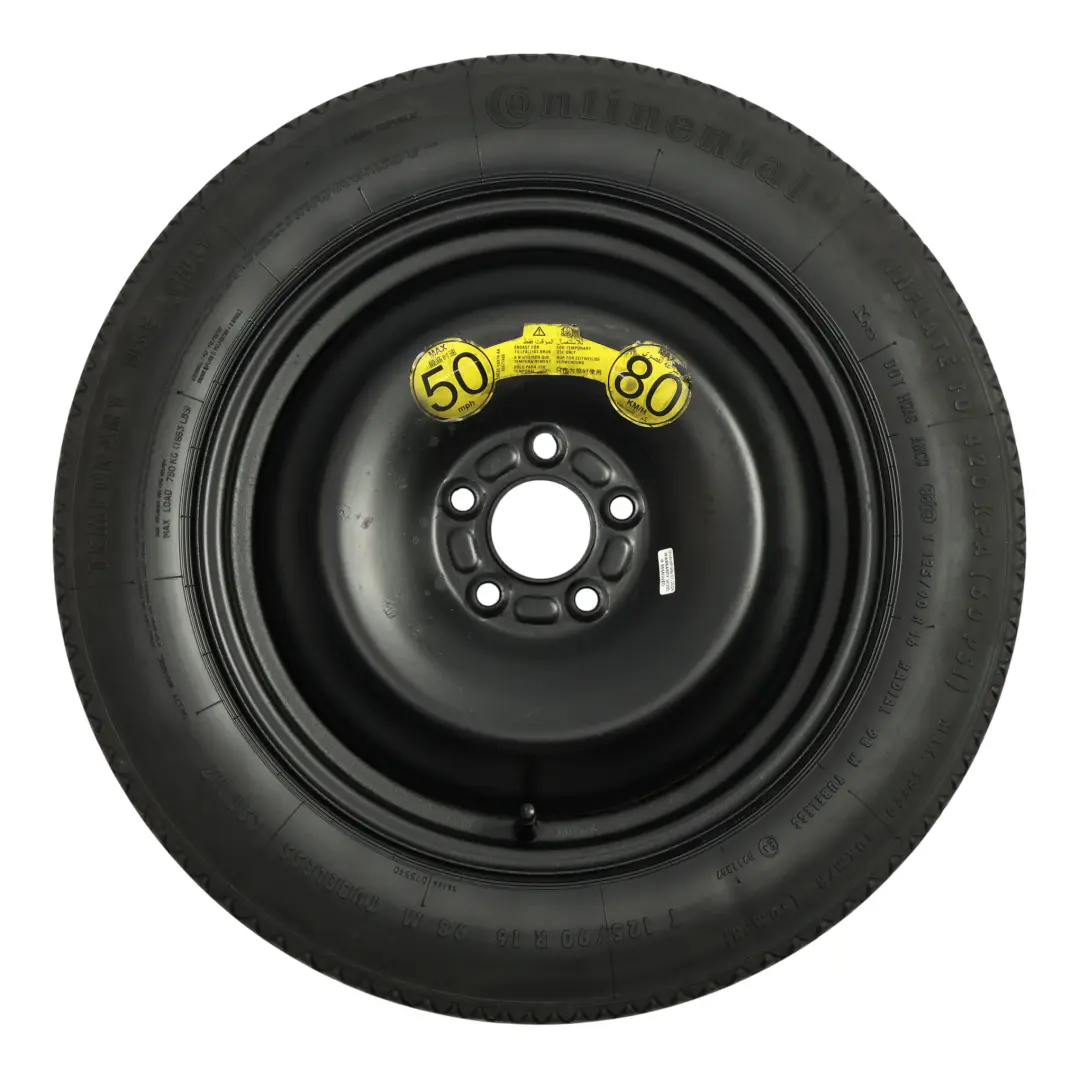 Ford Mondeo Mk4 Compact Spare Wheel Steel R16 Tyre 125/90 - SKU AM51BA-11272 - Part number AM51BA-11272